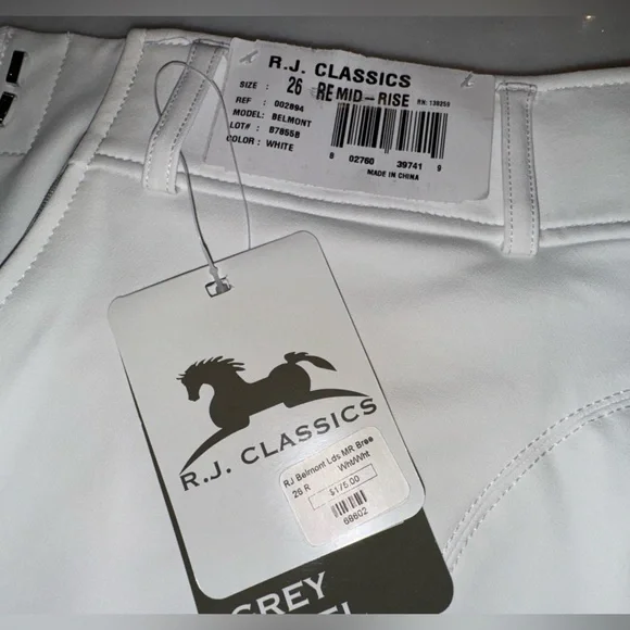 White RJ Classics 26R breeches - Picture 2 of 3